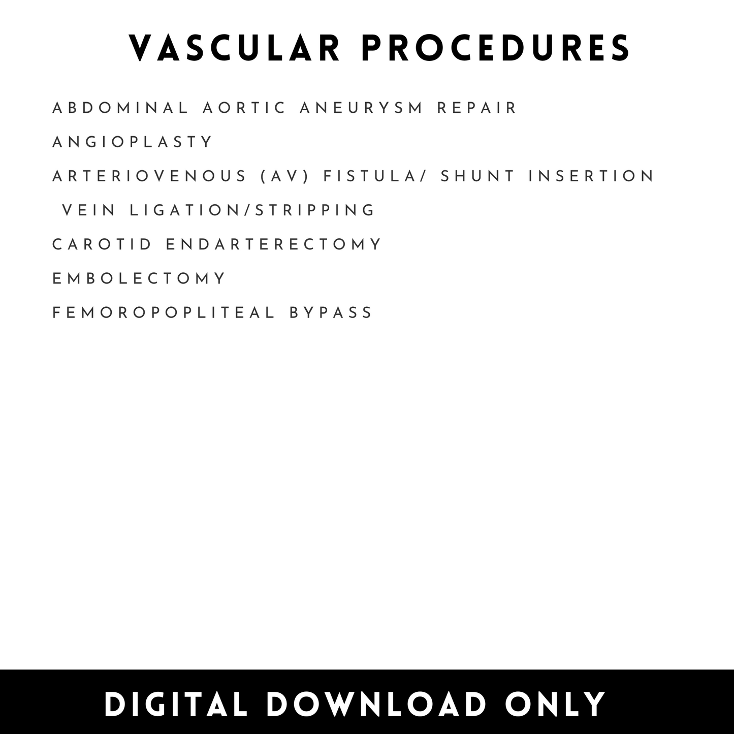 Vascular Surgical Procedures Study Guide CST OR Surgical Tech Technologist Operating Room Surgery rotation Surgical Tech clinicaly Surgical Procedures Study Guide CST OR Surgical Tech Technologist OR Operating Room Surgery rotation clinical