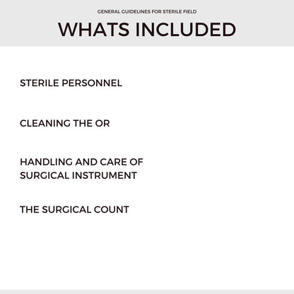 General Guideline For Sterile Field