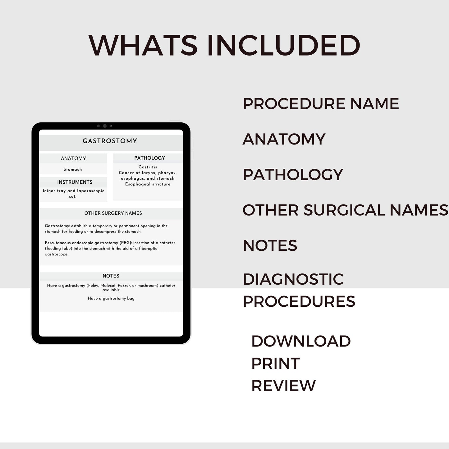 Ob Gyn Procedures Study Guide CST OR Surgical Tech Technologist Operating Room Surgery rotation Surgical Tech clinically  CST OR Surgical Tech Technologist OR Operating Room Surgery rotation clinical