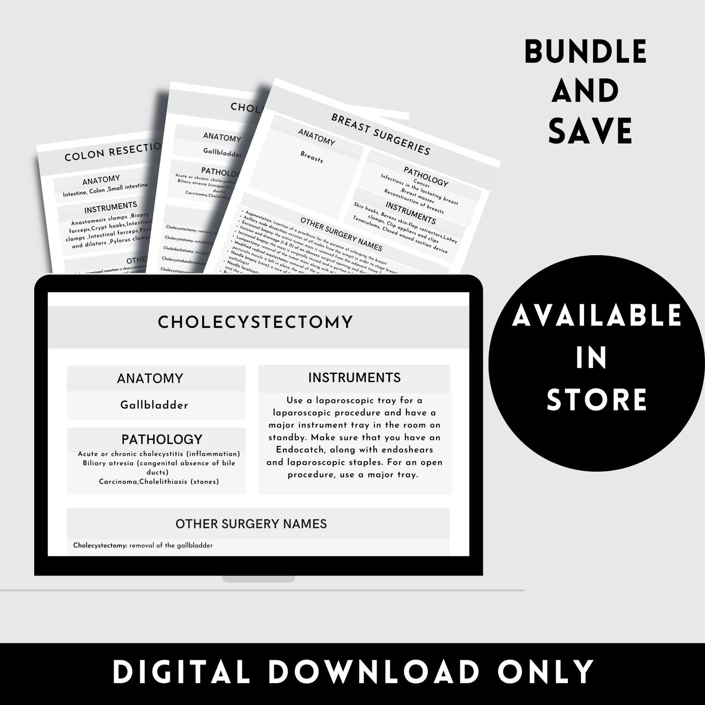 General Surgical Procedures Study Guide CST OR Surgical Tech Technology And Diagnostic Procedure